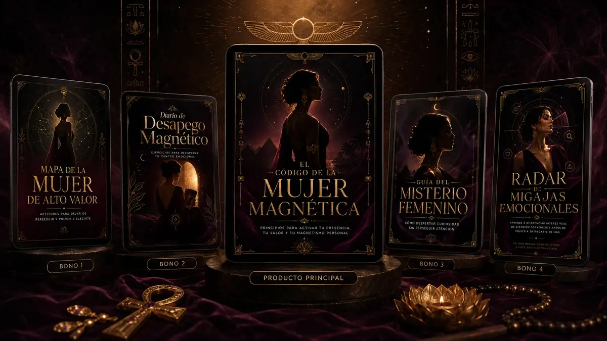 Mockup de El Código de la Mujer Magnética